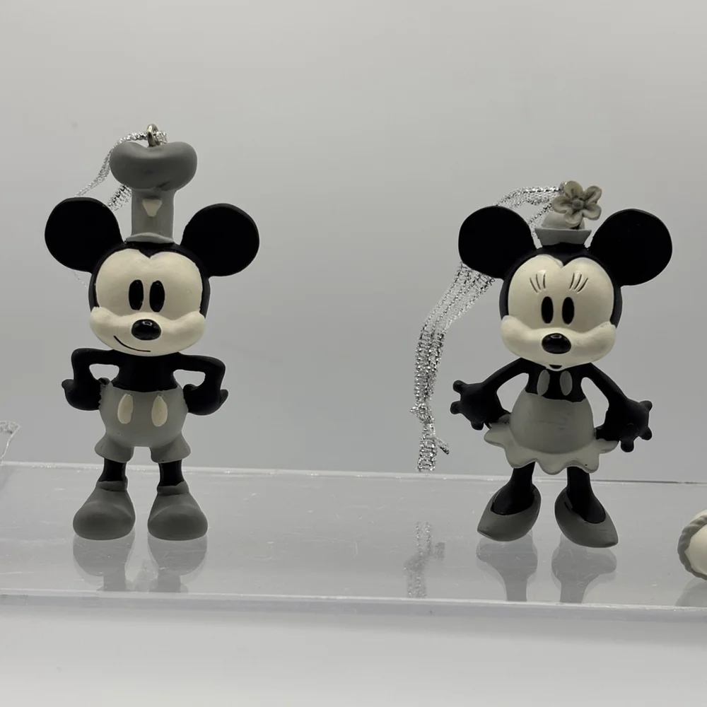 Disney Sketchbook Ornament Steamboat Mickey & Minnie 4pc Mini Set